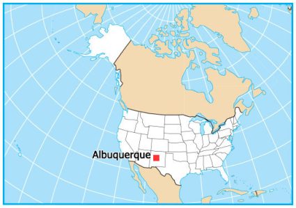 Albuquerque On US Map 425x299 