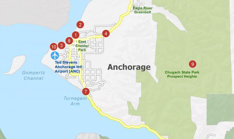 Anchorage Map, Alaska