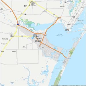 Corpus Christi Map Texas