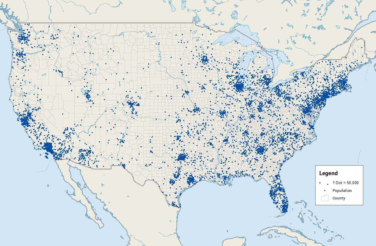 Dot Distribution Map
