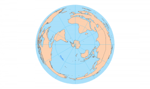 south pole azimuthal equidistant