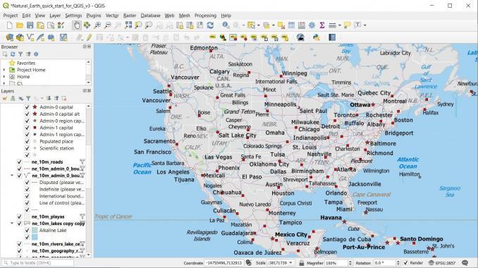 how to map quick start united states