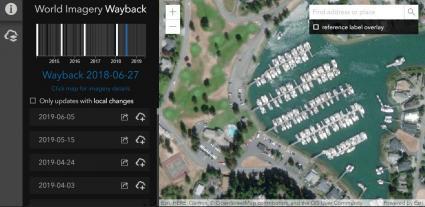 satellite maps esri wayback atlas