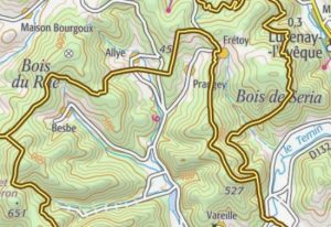 mapas topográficos frança