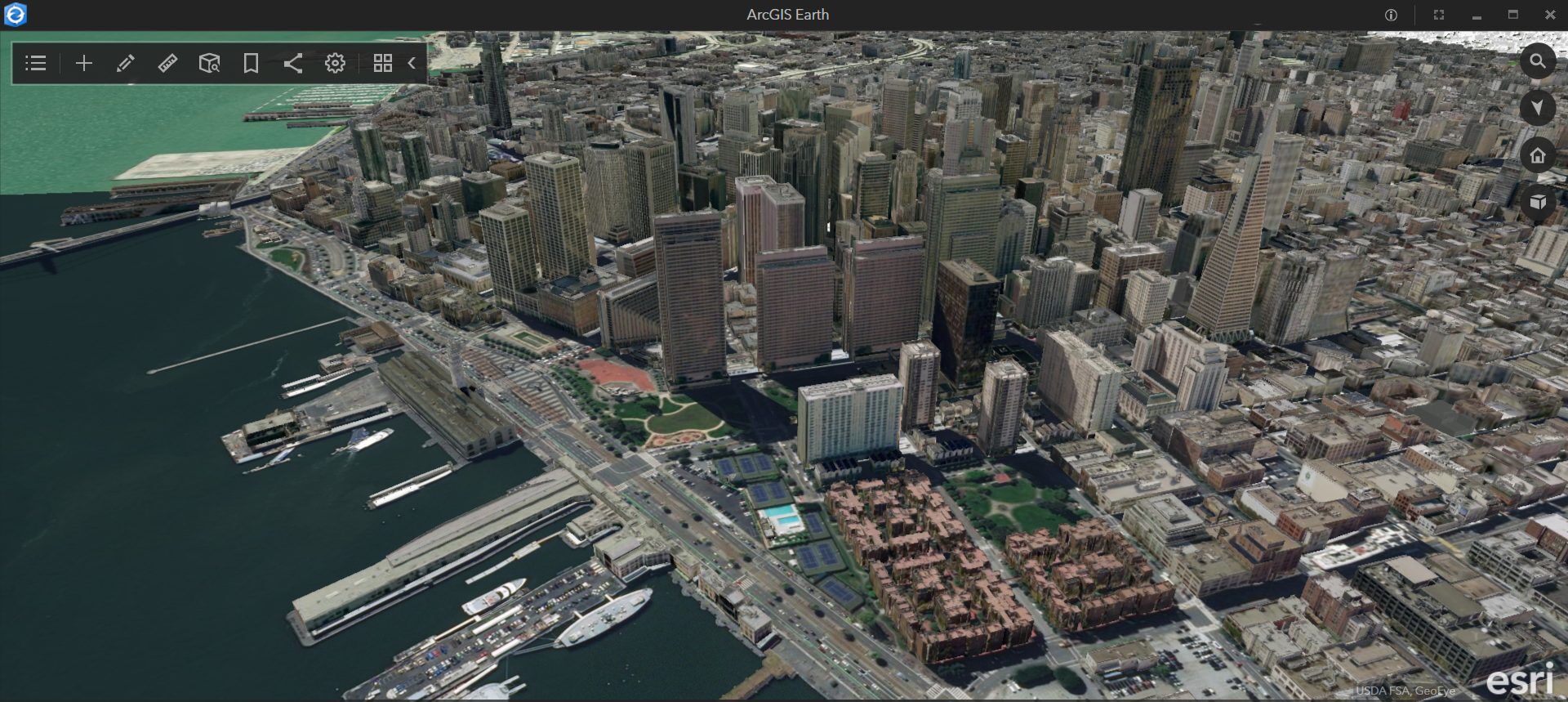 match arcmap 3d view in google earth