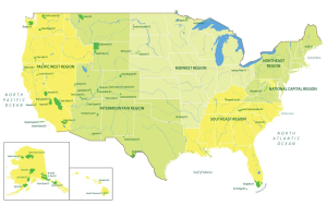 US National Parks Map Feature