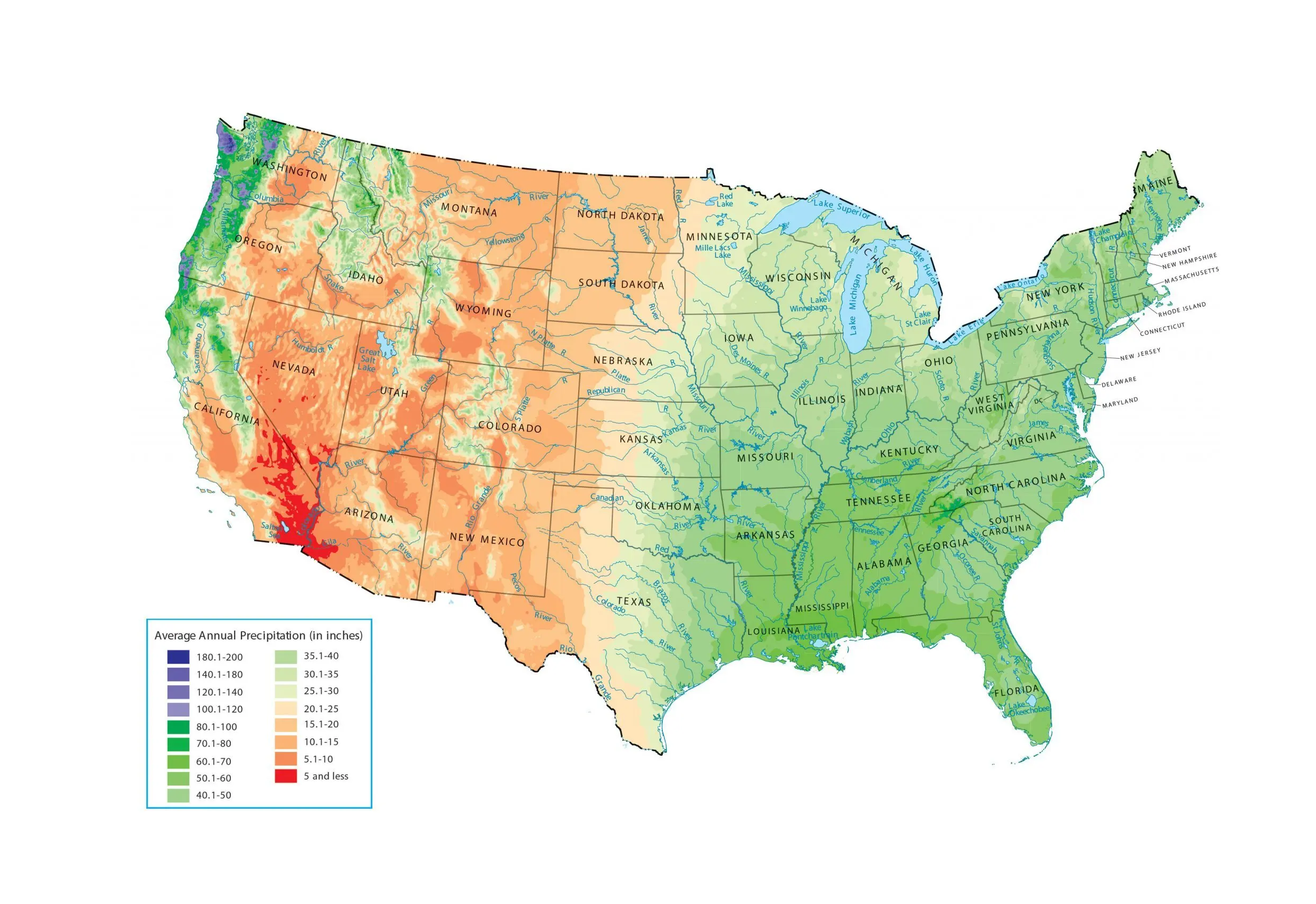US Precipitation Map Feature