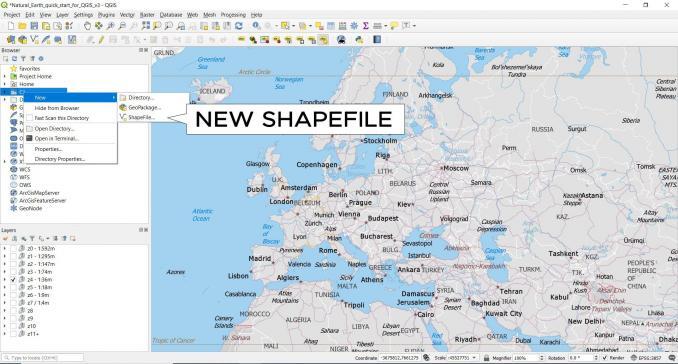 qgis 3 new shapefile