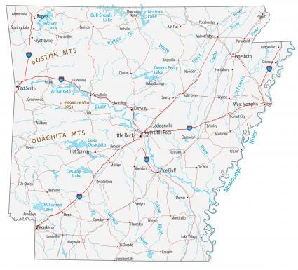 Arkansas Map 425x385 