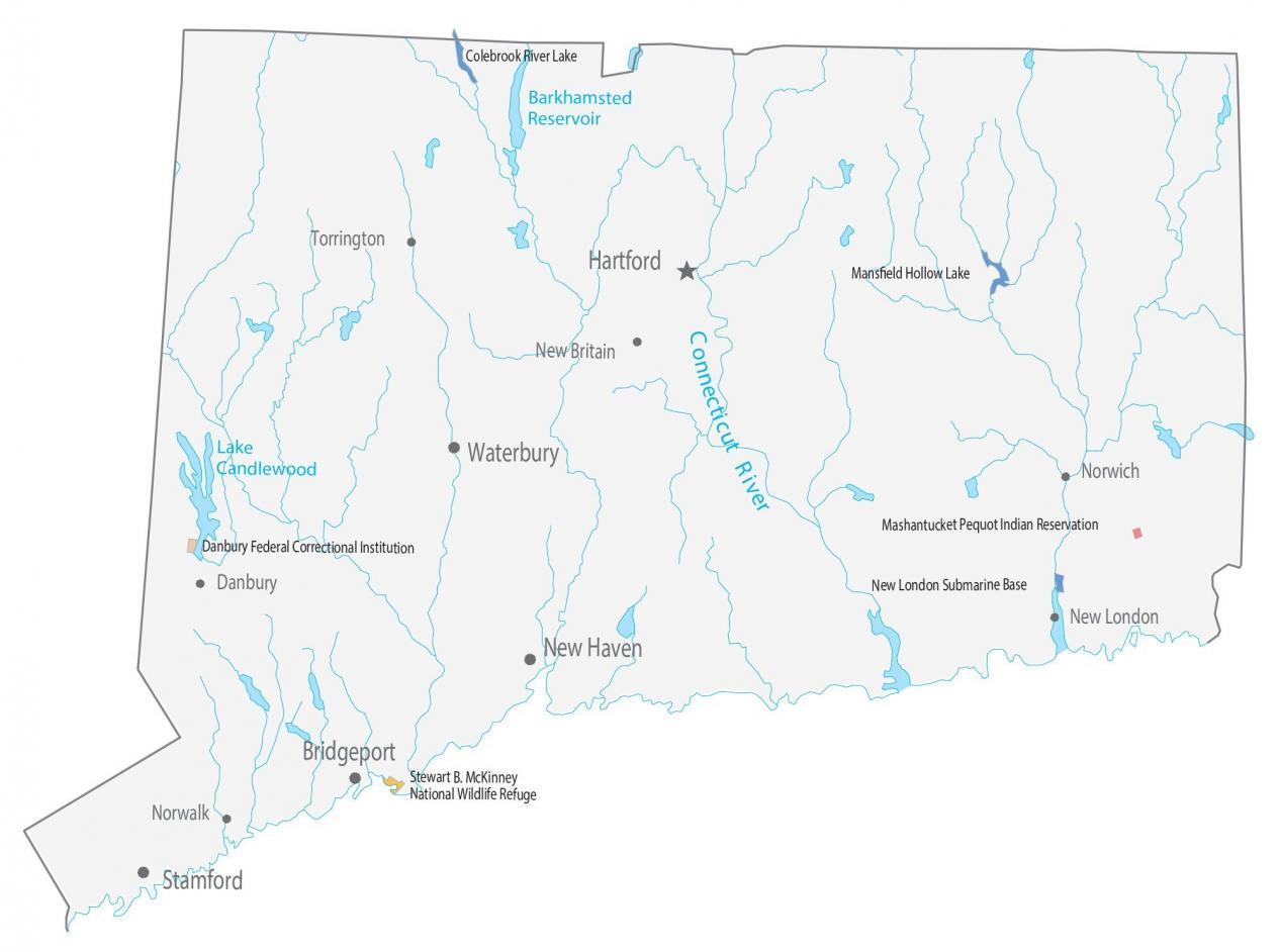 Connecticut State Map