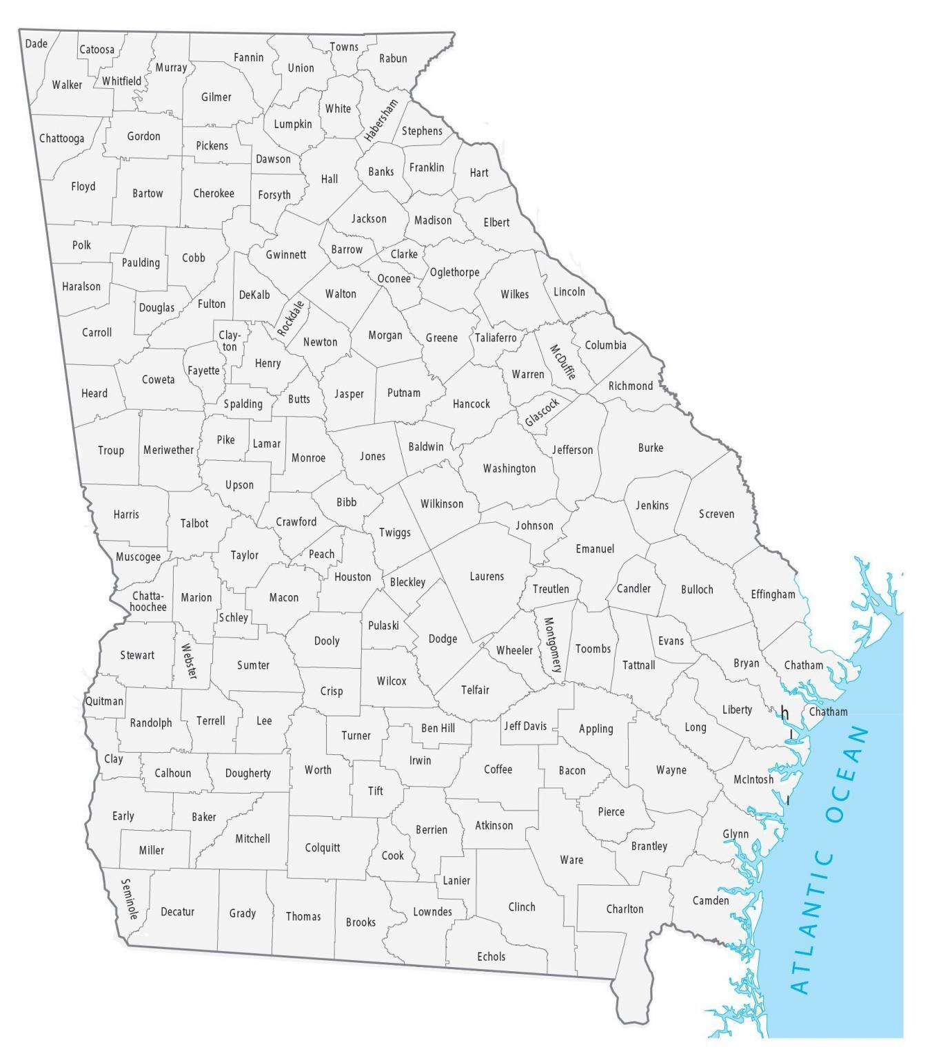 Georgia County Map 1352x1536 
