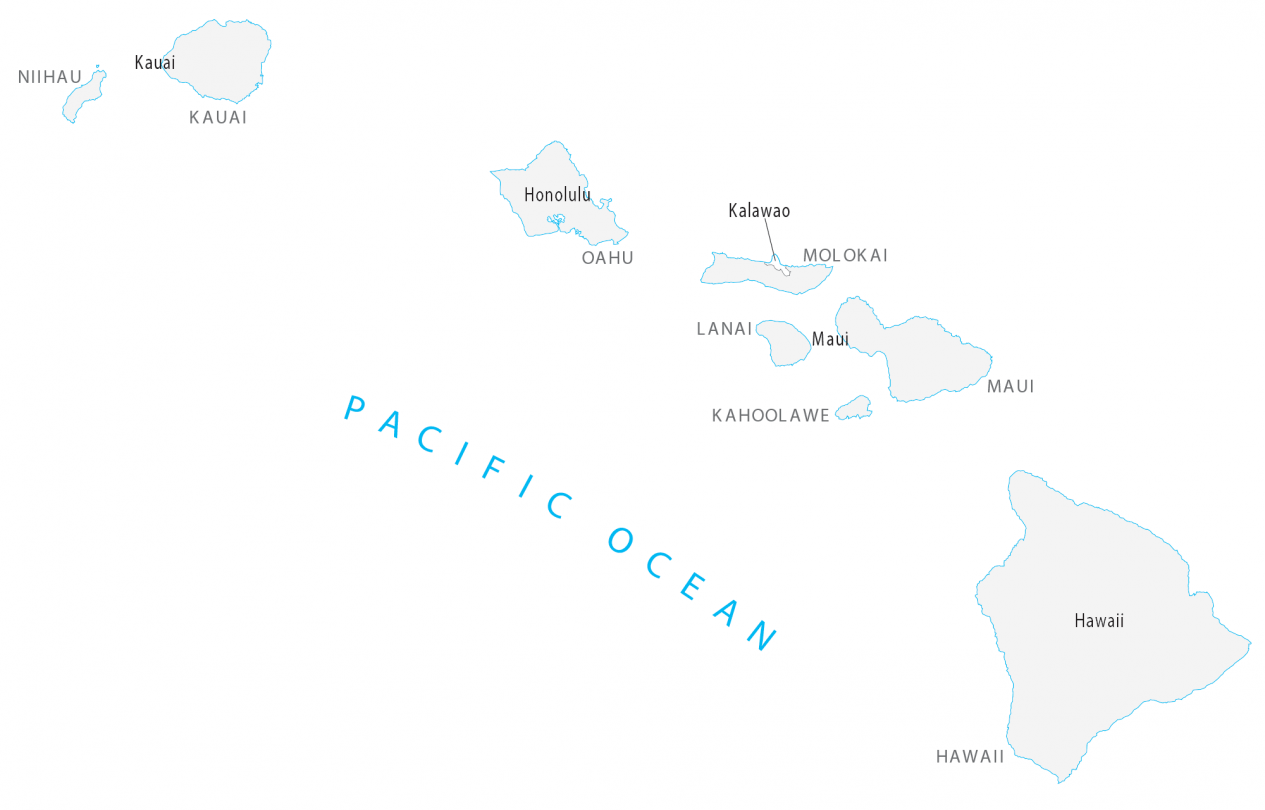 Hawaii County Map