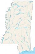 Mississippi Lakes and Rivers Map