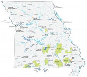 Missouri State Map – Places and Landmarks