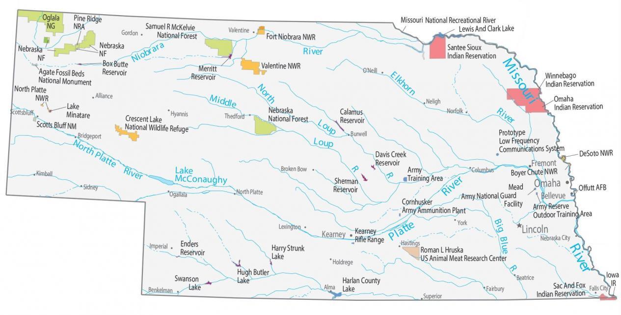 Nebraska State Map