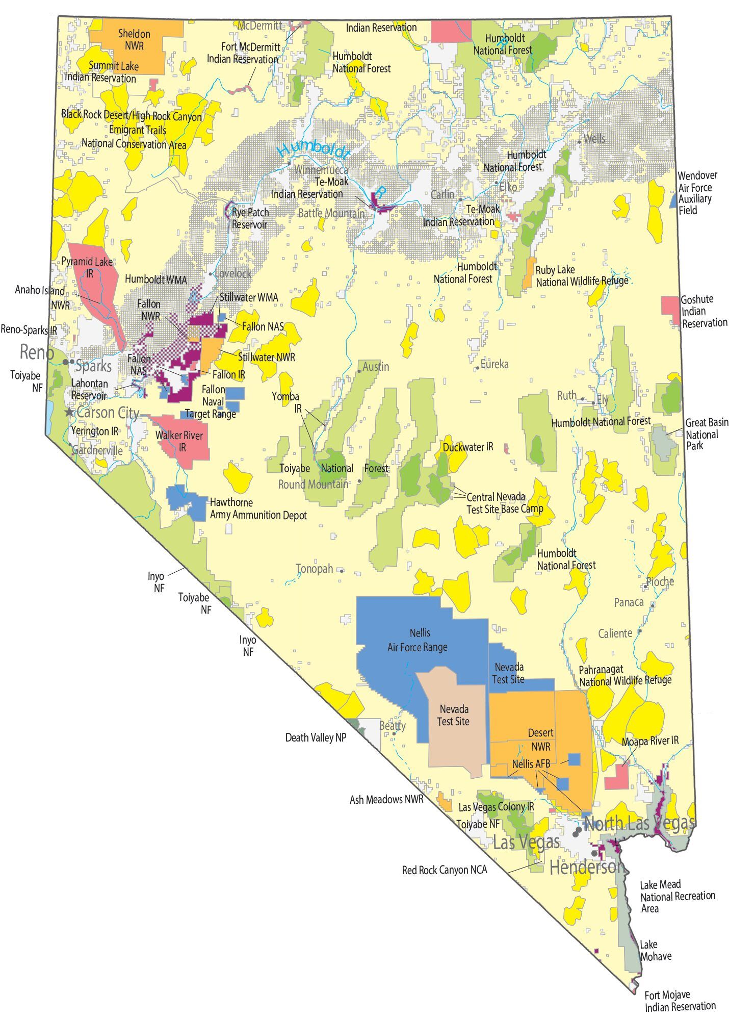 Nevada State Map 