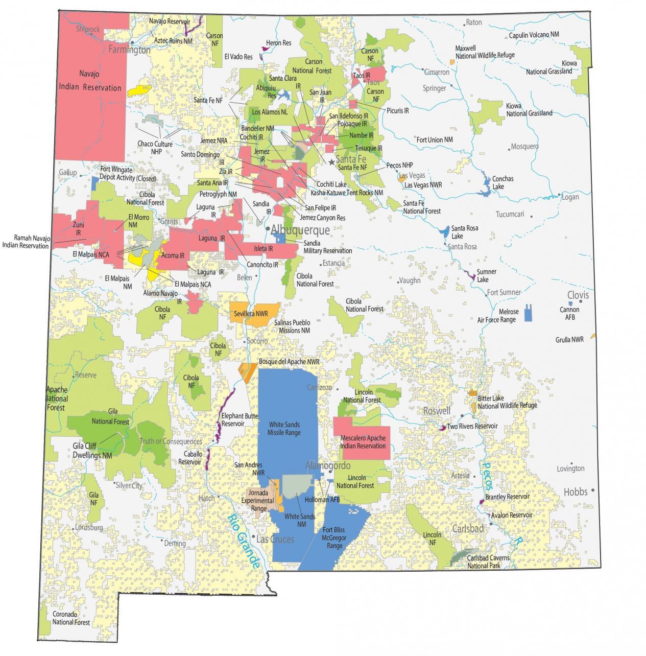 New Mexico State Map