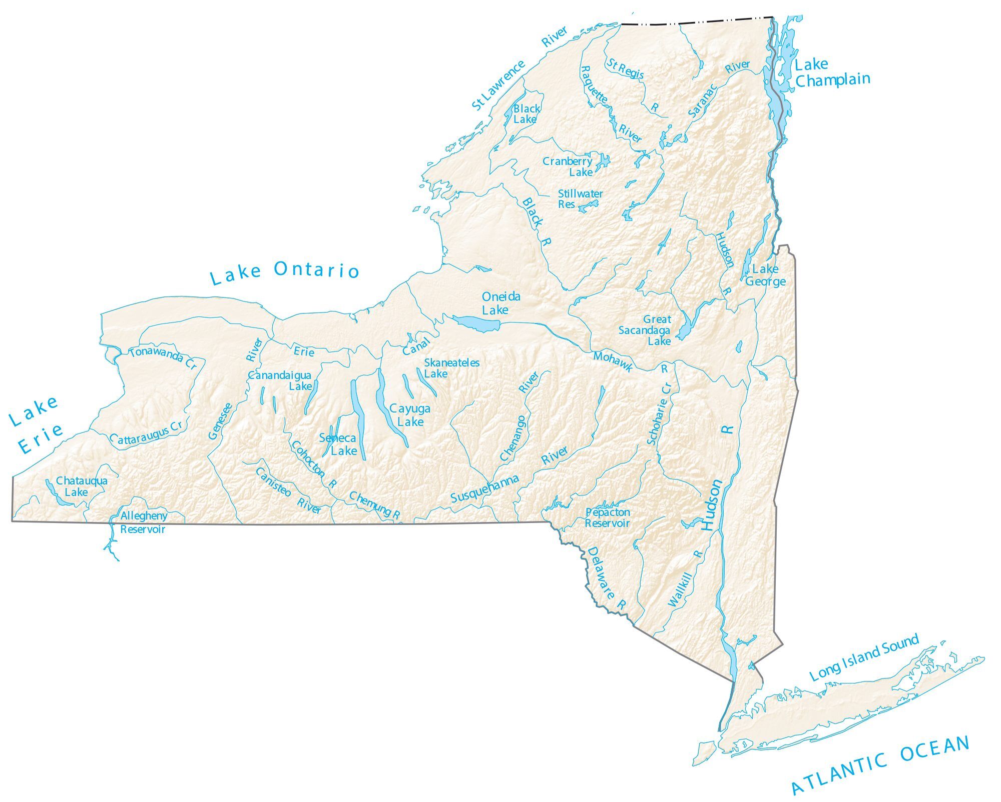 15 Map Of New York State Rivers Image HD Wallpaper