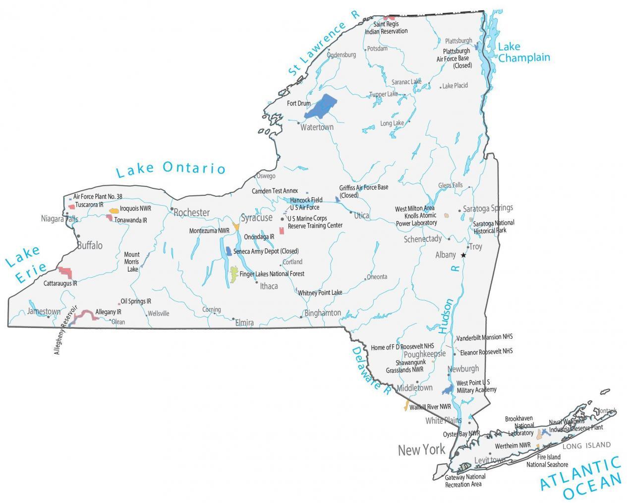 Upstate map york of new What Is