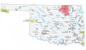 Oklahoma State Map – Places and Landmarks