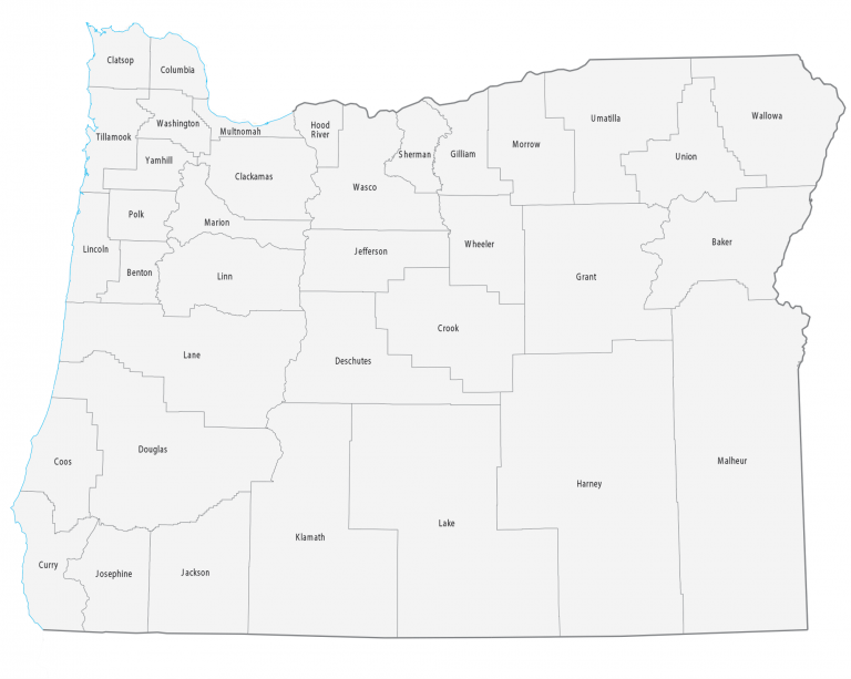 Oregon County Map