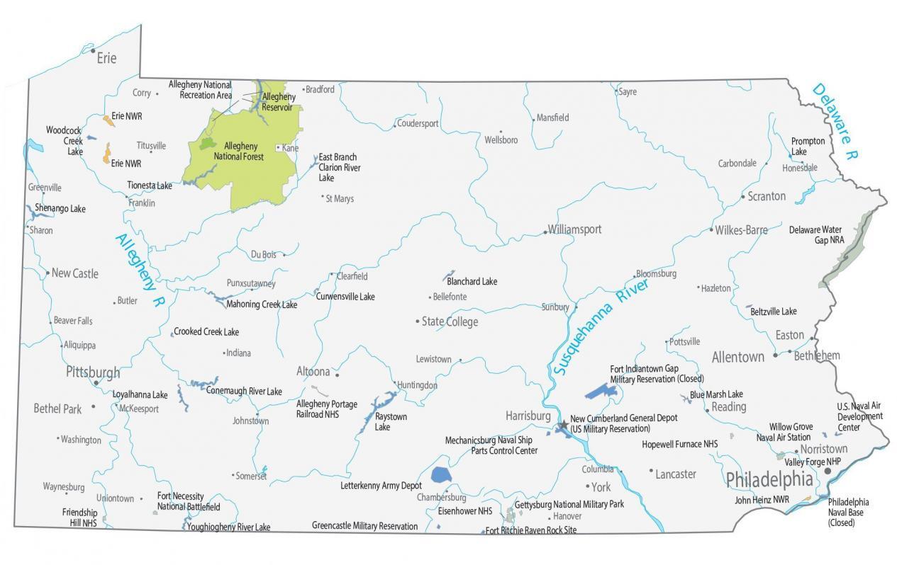 Pennsylvania State Map