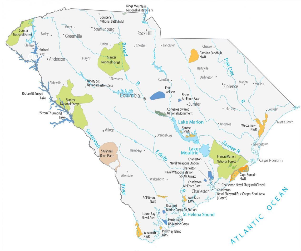 Shaw Air Force Base Map