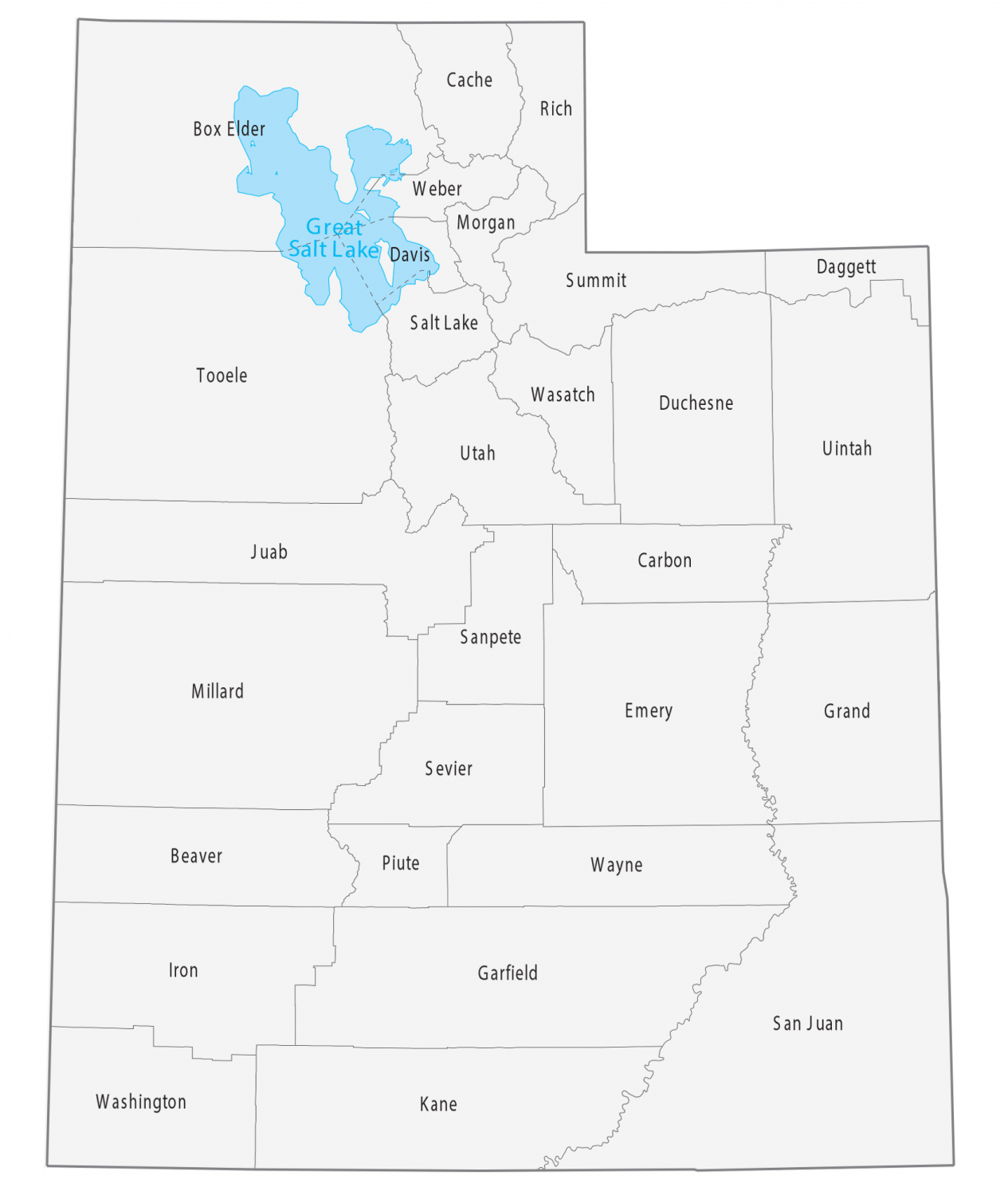 Utah County Map 1265x1494 