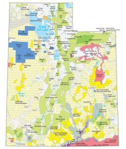 Utah State Map – Places and Landmarks