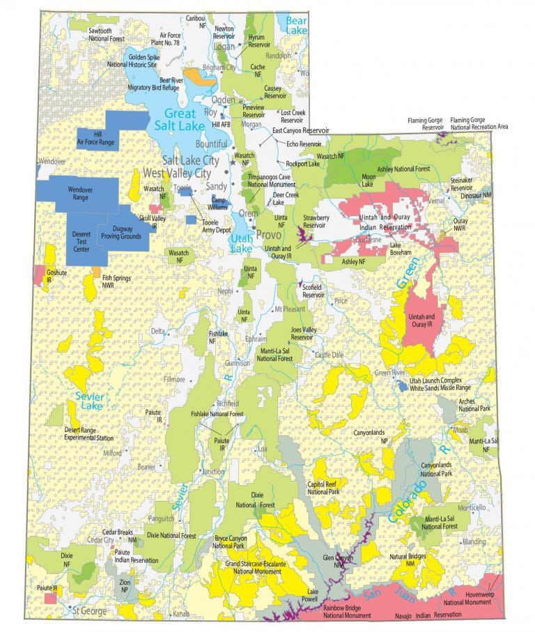 Utah State Map