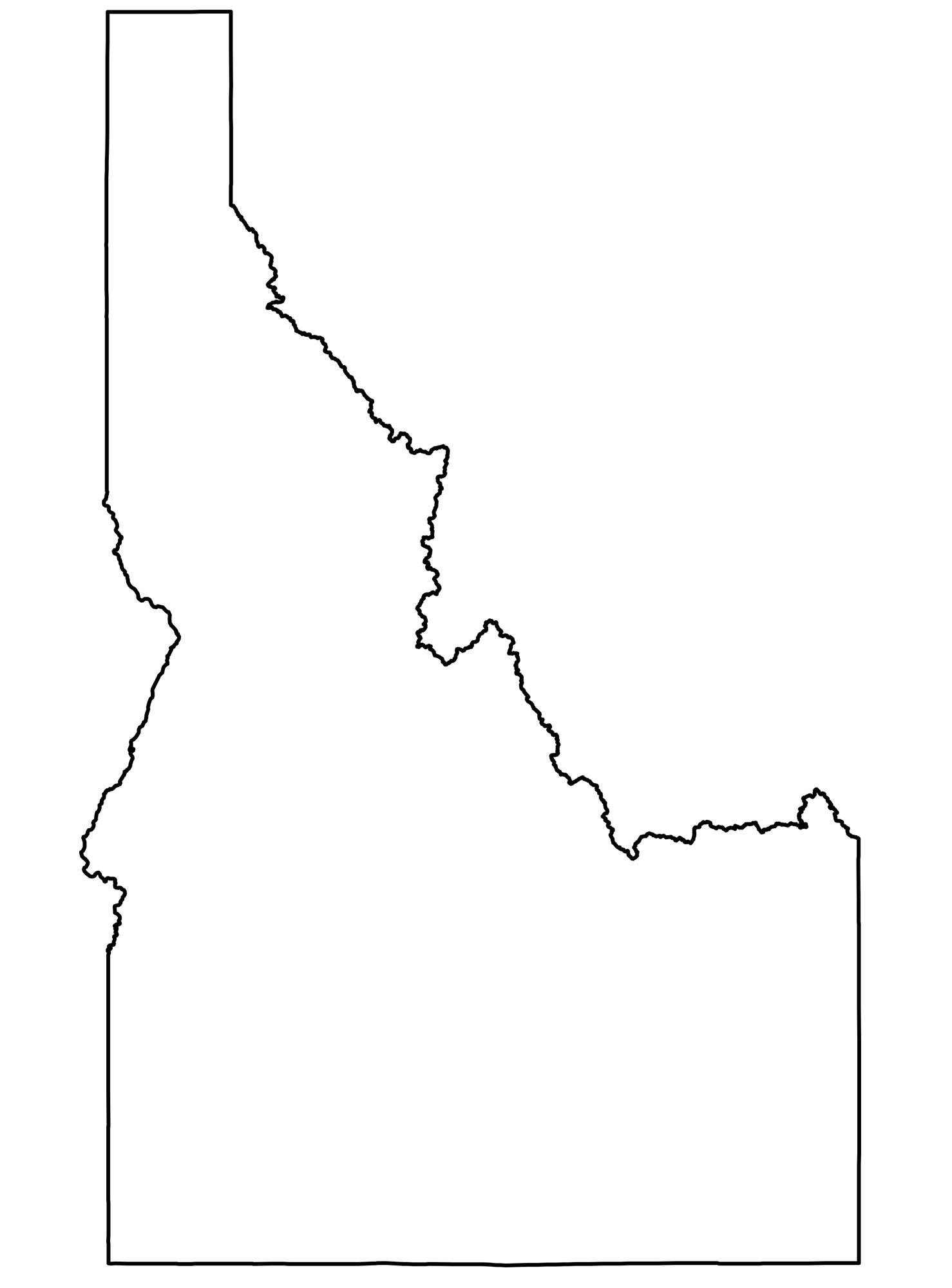 State Outlines: Blank Maps of the 50 United States - GIS Geography