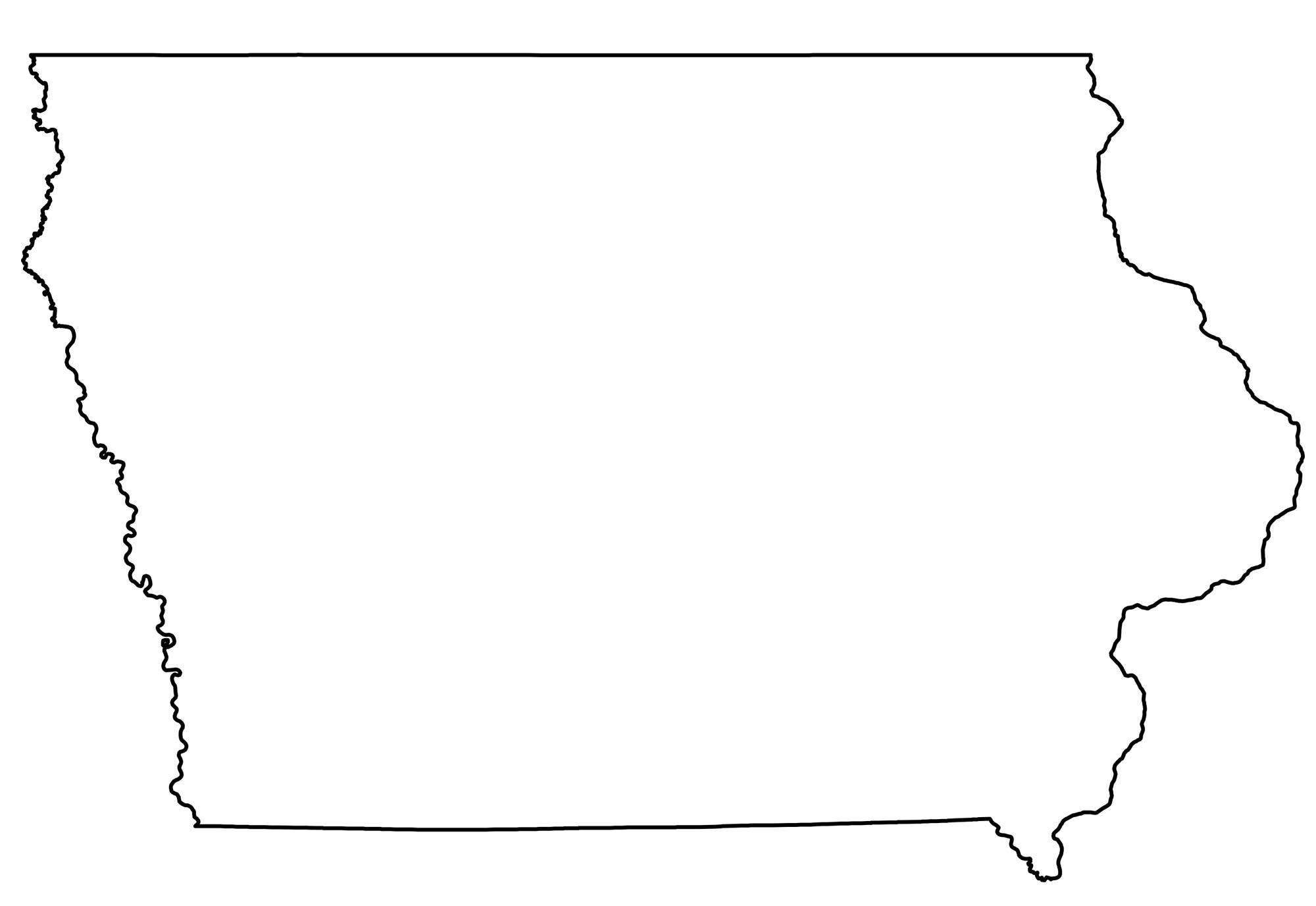 Printable State Outlines