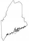 Maine Outline Map