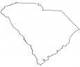 South Carolina Outline Map
