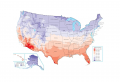 US Temperature Map