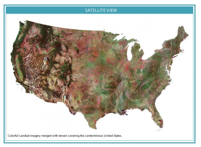 United States Satellite Map