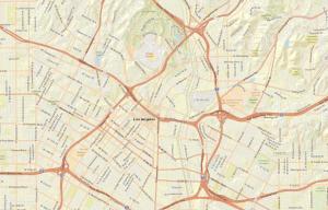 Mapa de ruas do ArcGIS
