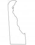 Delaware Outline Map