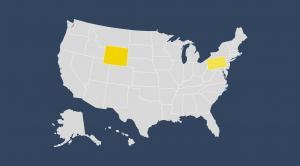 State Outlines Blank Map United States