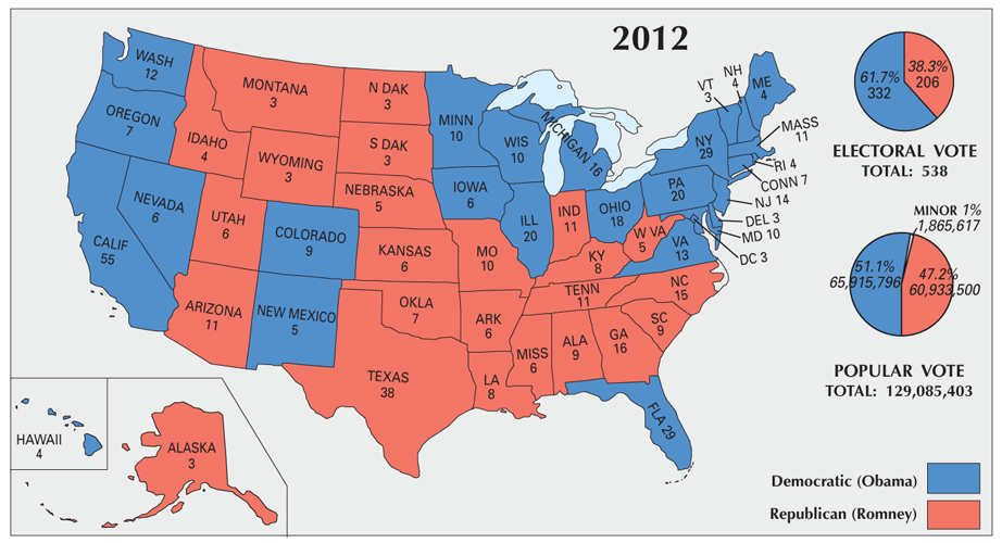 United States Election Map   US Election 2012 