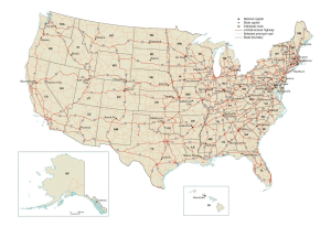 US Highway Map Feature