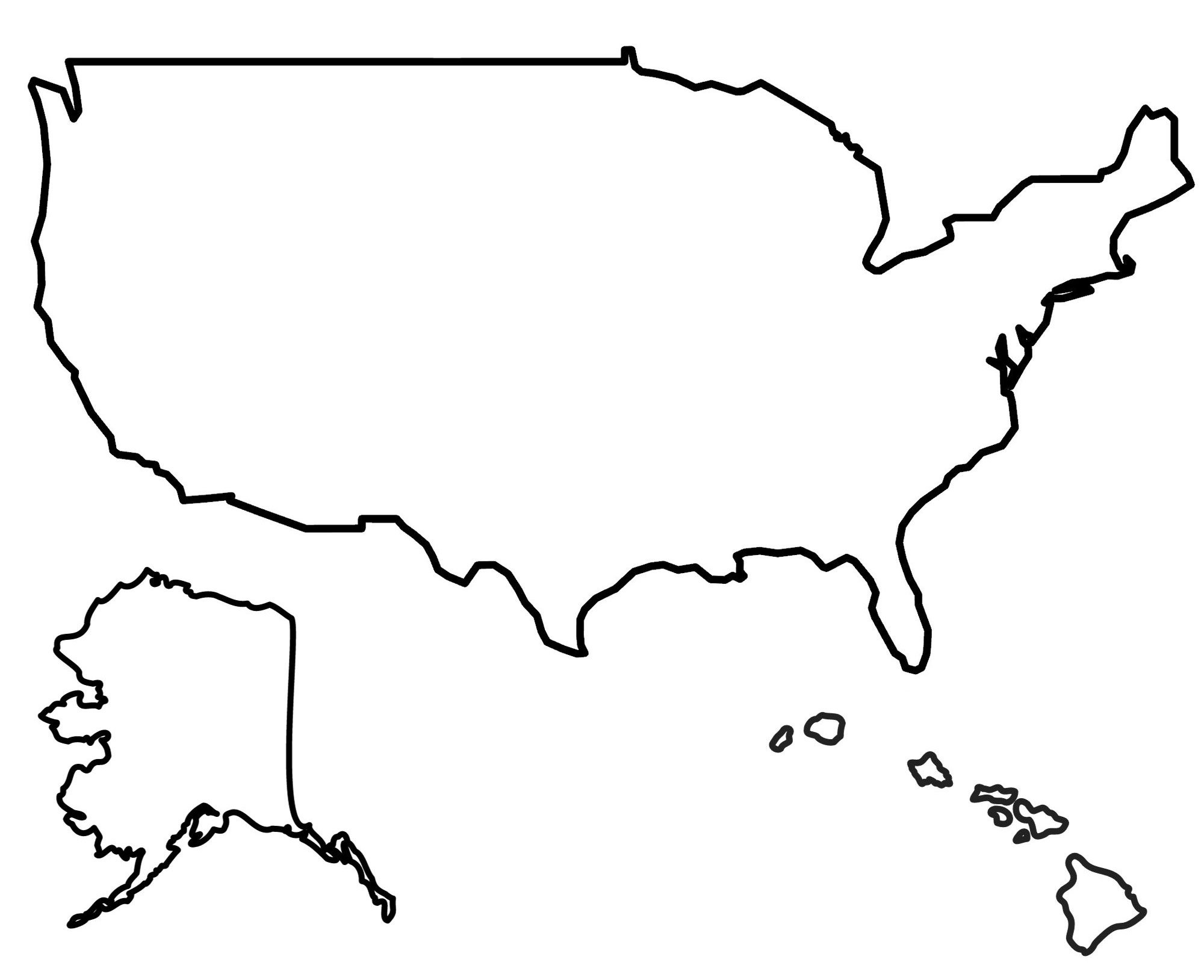 Usa Map Template Leone Ninette