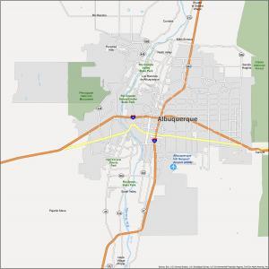 Albuquerque Map New Mexico 300x300 