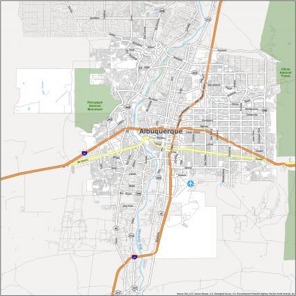 Albuquerque Map, New Mexico - GIS Geography