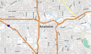 Anaheim Map, California