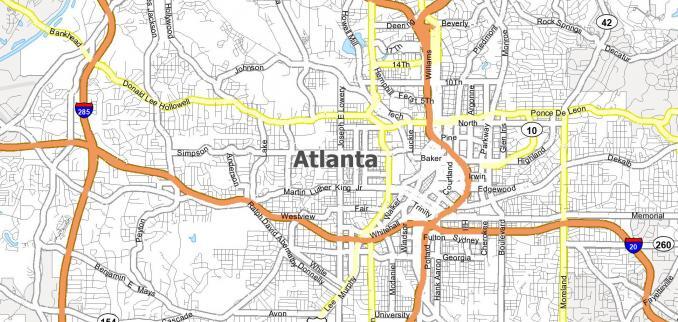 Atlanta Map Collection Georgia Gis Geography