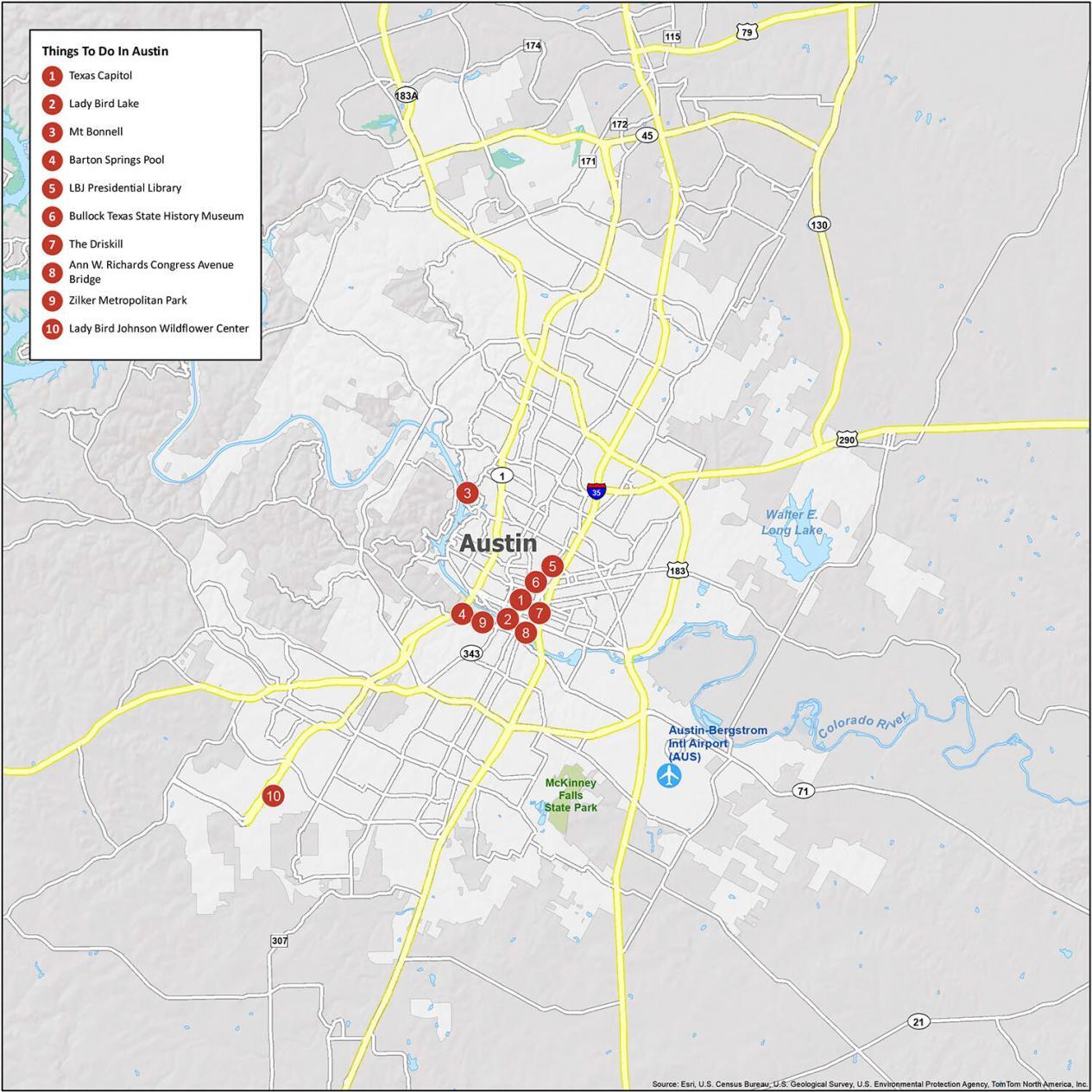 City Of Austin Gis Map Map Of Austin, Texas - Gis Geography