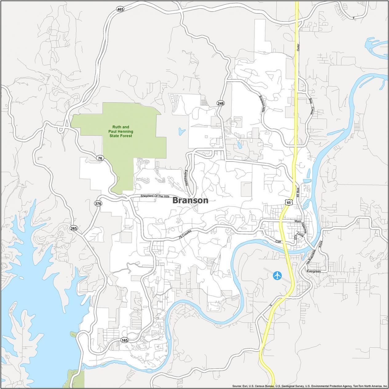 Branson City Limits Map - Charis Augustina