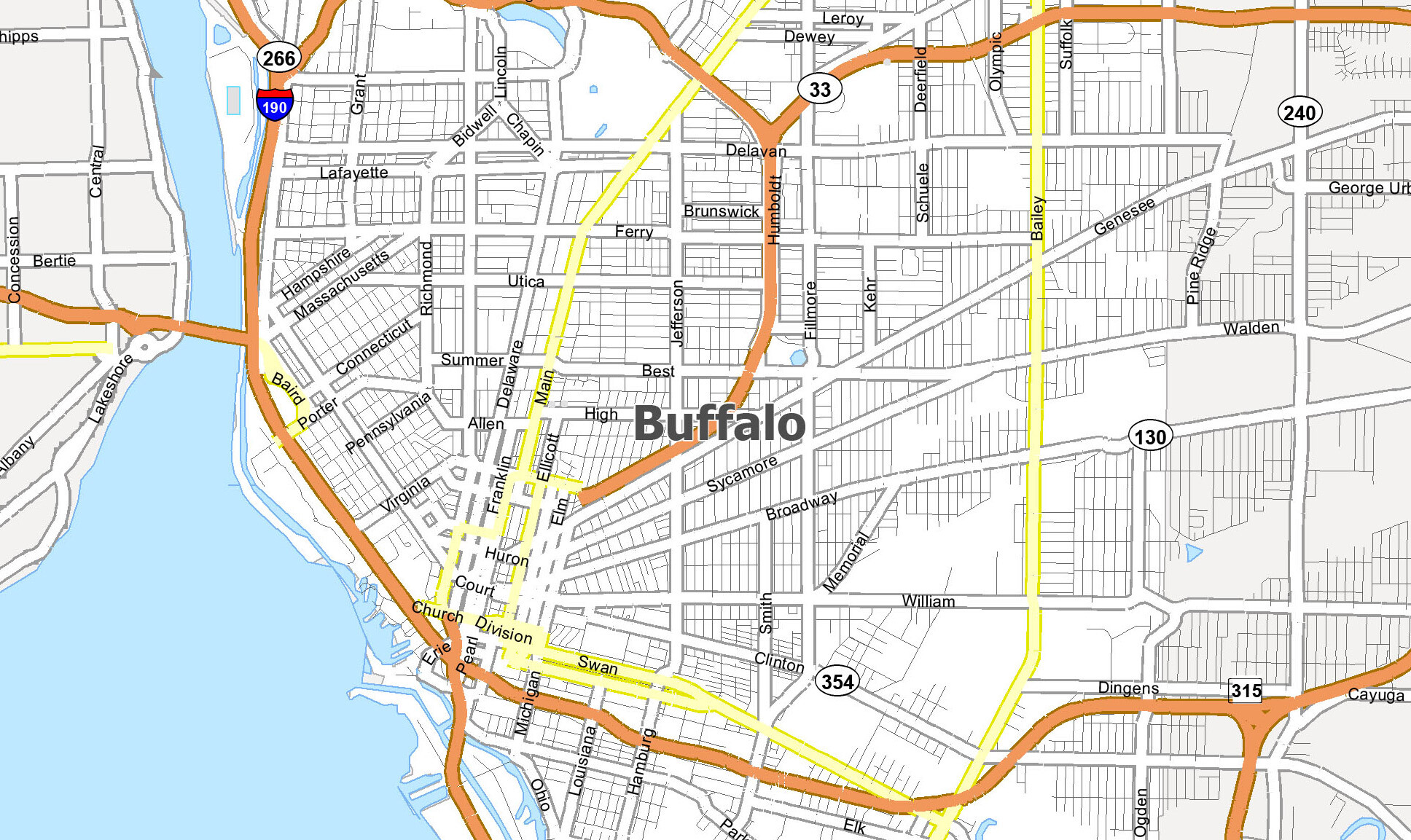 Map Of Buffalo New York GIS Geography Map Of Buffalo New York GIS Geography