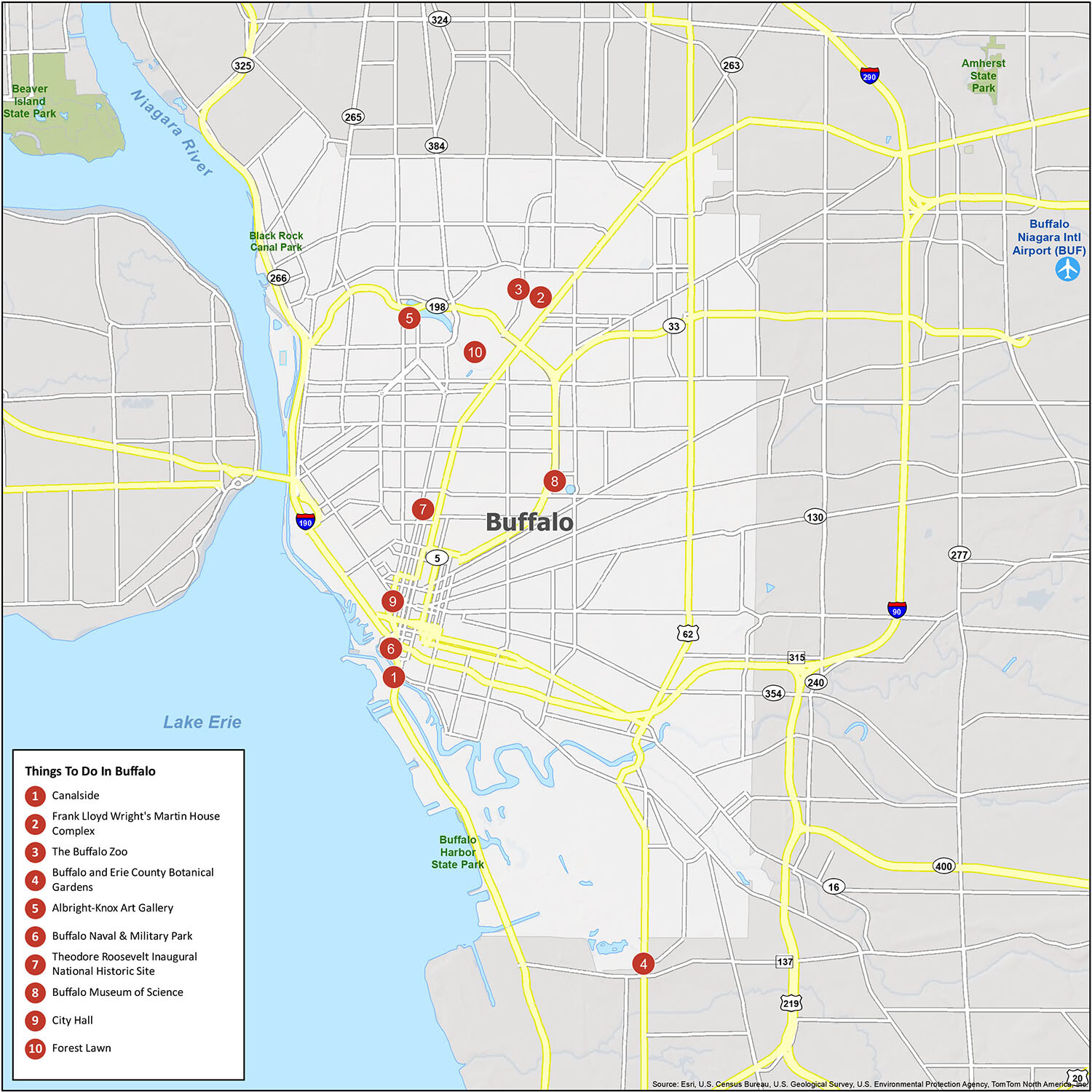 Buffalo Zip Code Map GIS Geography